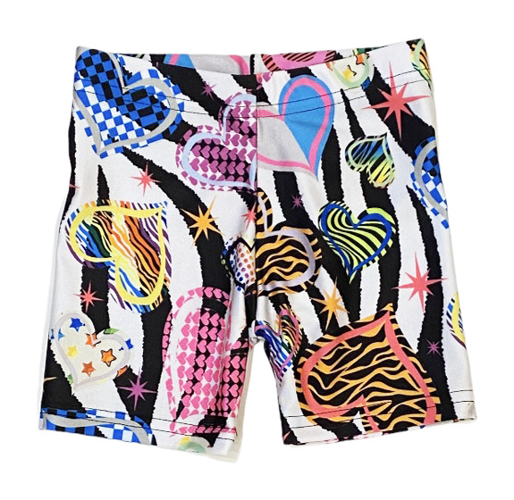 Dori Neon Animal Spandex Bike Shorts