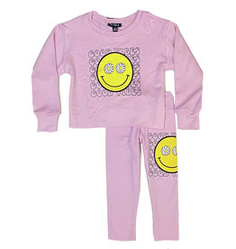 Flowers by Zoe Lt Pink Good Vibes Infant Set