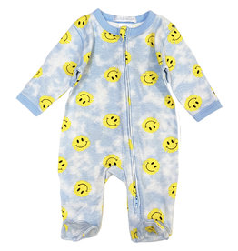 Baby Steps Happy Blue Footie