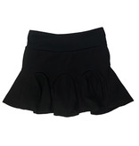 SLS Black Ribbed Flirt Skirt