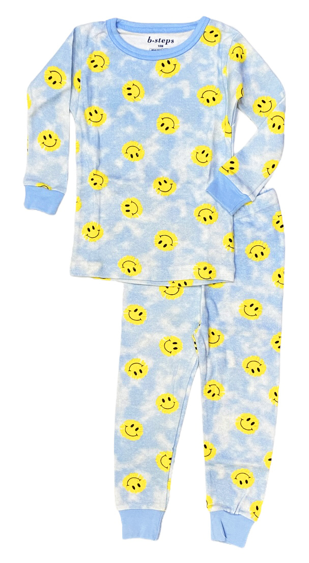 Baby Steps Happy Blue PJ Set