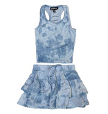 Global Love Blue Cloud TD Gauze Skirt Set