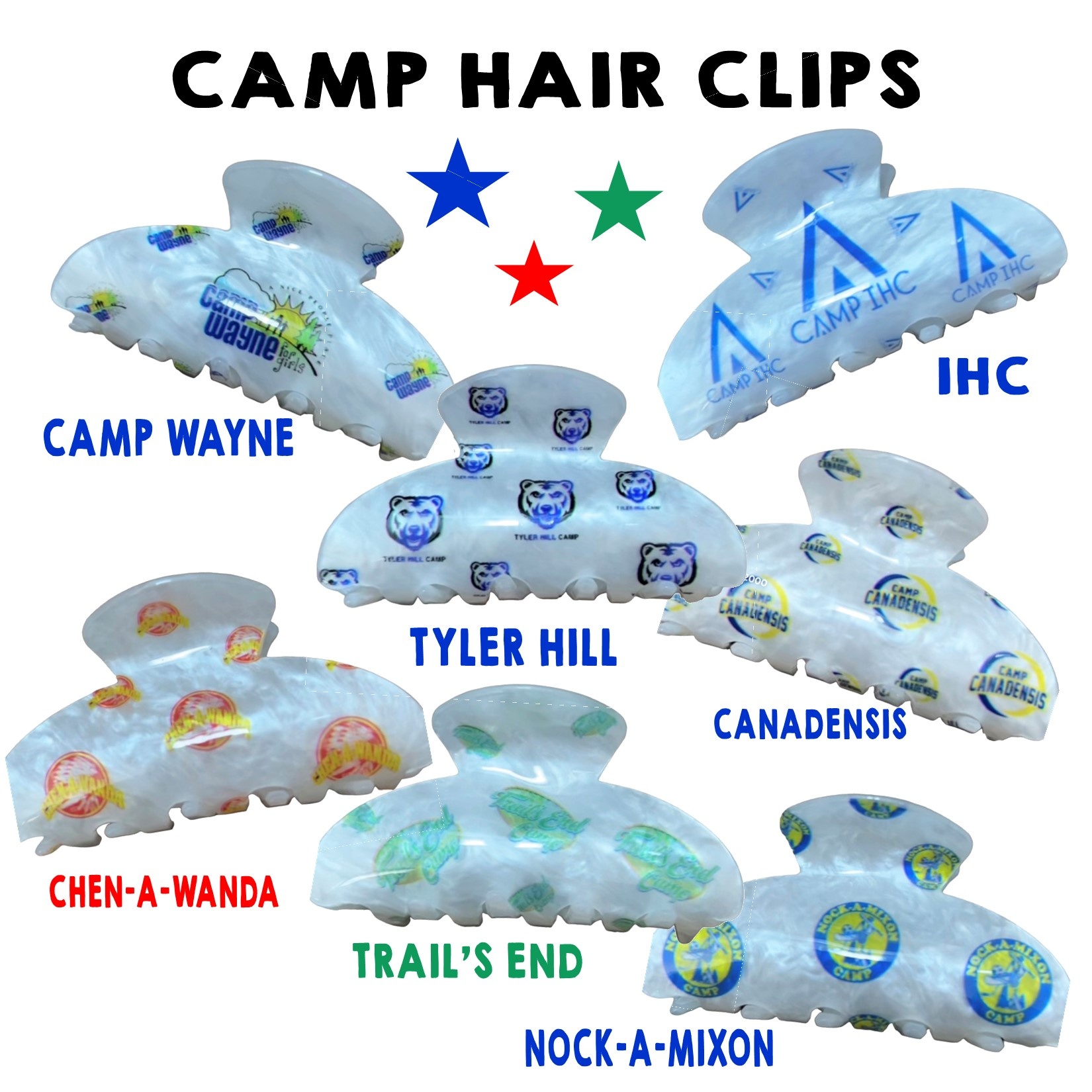 Camp Hair Clips