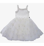 Petite Hailey Ivory Daisy Tulle Dress
