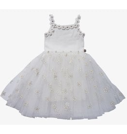 Petite Hailey Ivory Daisy Tulle Dress