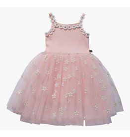 Petite Hailey Pink Daisy Tulle  Dress