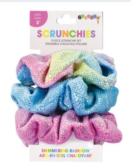 iScream Shimmering Rainbow 3pc  Scrunchie Set