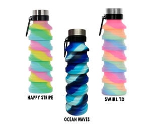 Iscream - Tie Dye Collapsible Water Bottle