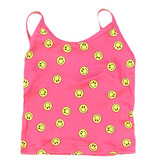 Social Butterfly Neon Smiley Cami Top