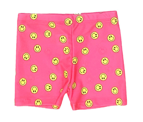 Kids Leggings in Pink Neon Butterflies –