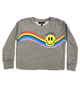 Flowers by Zoe Grey Rainbow Happy Sweatshirt