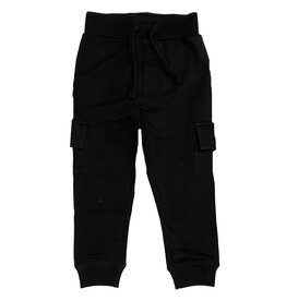 Mish Black Cargo Pocket Jogger Pant