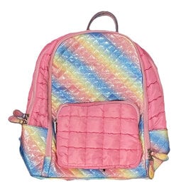 Bari Lynn Multicolor Faux Fur Backpack & Lunch Box Set