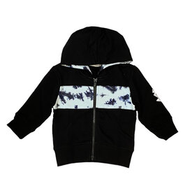 Little Mish Black w/Sky TD Bolt Zip Hoodie