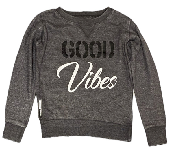 Vintage Havana Charcoal Good Vibes Sweatshirt