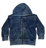 Mish Distresssed Blue Denim Infant Hoodie