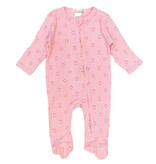 Little Mish Pink Smiles Ribbed Footie