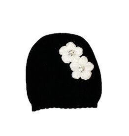 Bari Lynn Infant Knit Crochet Flower Hat