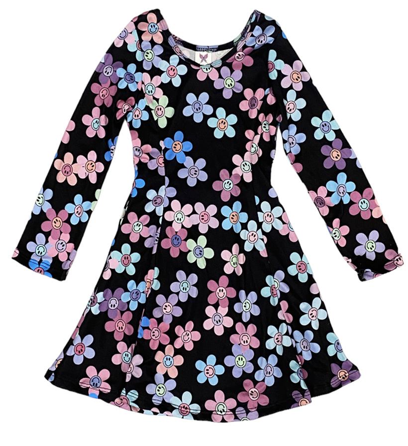 Social Butterfly Smiley Daisies Infant Dress