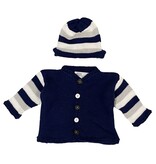 Gita Navy/Grey Striped Sweater Set