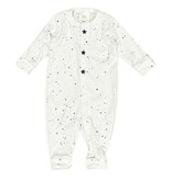 Too Cute White w Blk/Blue Splatter Star Outfit