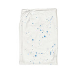 Too Cute White/Lt Blue Splatter Blanket