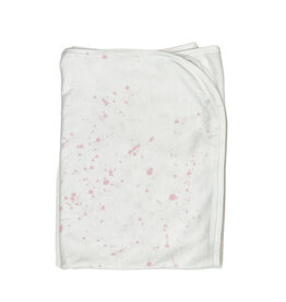 Too Sweet White w/ Pink Splatter Blanket