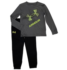 Under Armour Pitch Grey/Lime/Blk Jogger Set