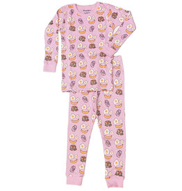 Baby Steps Pink Breakfast PJ Set