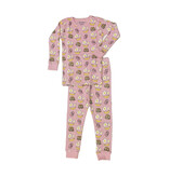 Baby Steps Pink Breakfast Infant PJ Set