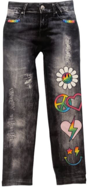 malibu sugar distressed black denim icon leggings