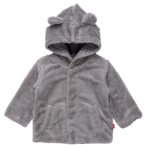 Magnetic Me Gray Minky Fleece Jacket