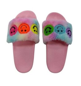 Bari Lynn Fuzzy Smile Patch Slides