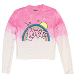 Firehouse Pink Dip Dye Love Top