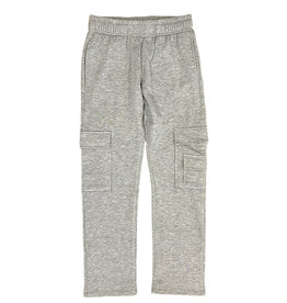 Suzette Grey Straight Cargo Sweatpants