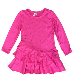 Sofi Pink Multi Rhinestone Dress