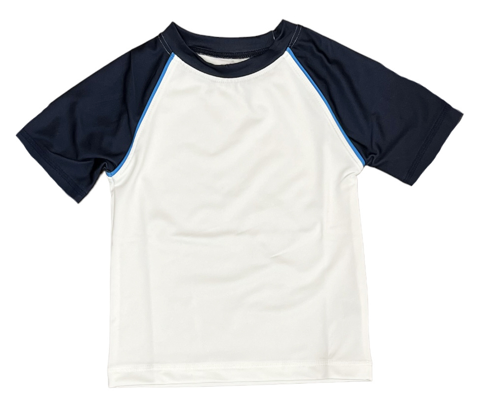 Mish Navy/Wht Blue Trim Rashguard