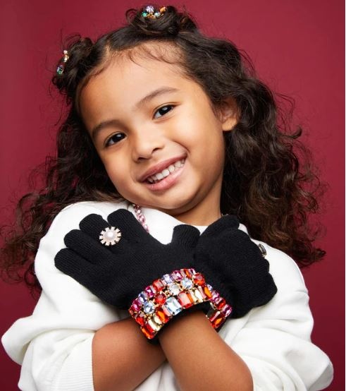 Super Smalls Ice Skating Jeweled Gloves