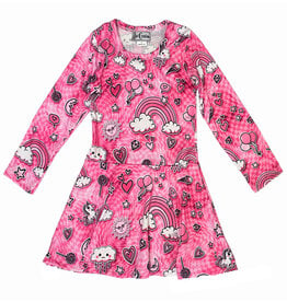 Dori Pink Candyland LS Dress