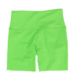 Dori Neon Green High Rise Matte Spandex Bike Shorts