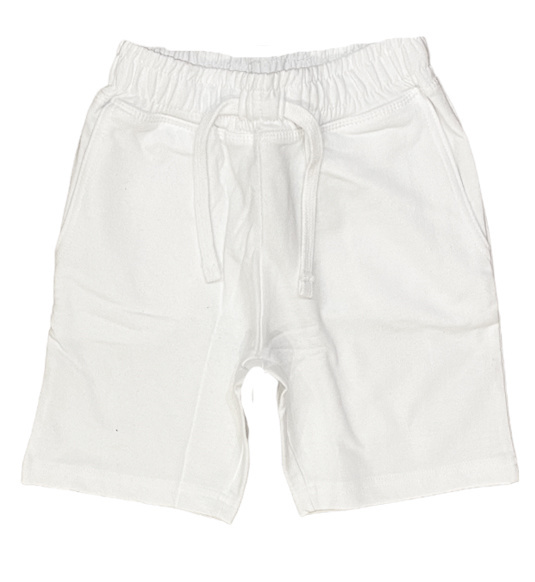 Mish Solid Comfy Pocket Shorts-White
