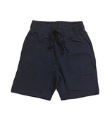 Mish Solid Comfy Pocket Shorts-Navy