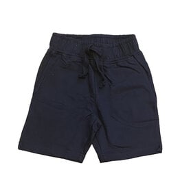 Mish Solid Comfy Pocket Infant Shorts-Navy