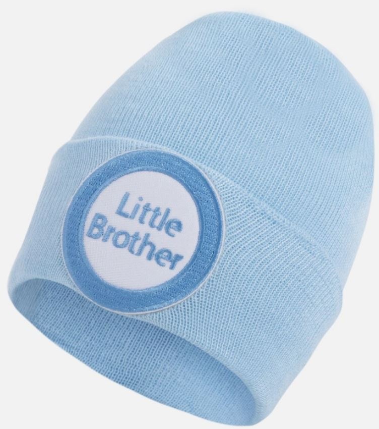 Ily Bean Blue Little Brother Newborn Hat