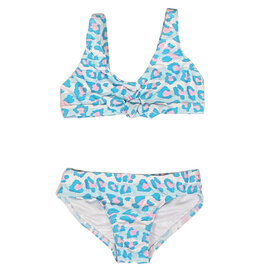 Coral & Reef Aqua/Pink Cheetah 2Pc Swimsuit