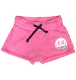 Love Junkie Pink Striped Smiley Shorts