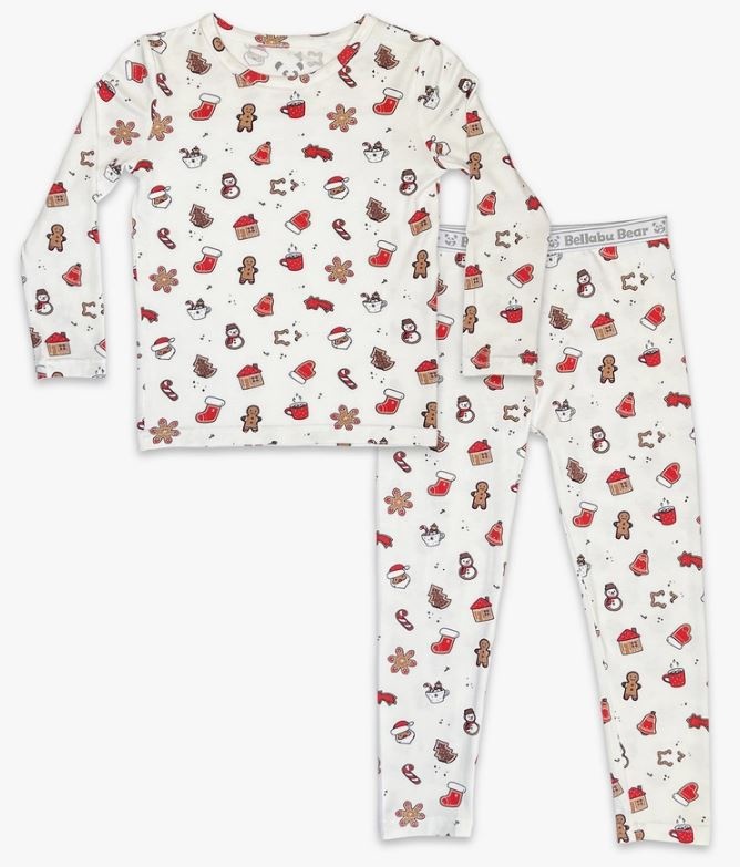 BellaBu Bear Christmas Cookie Pajama Set