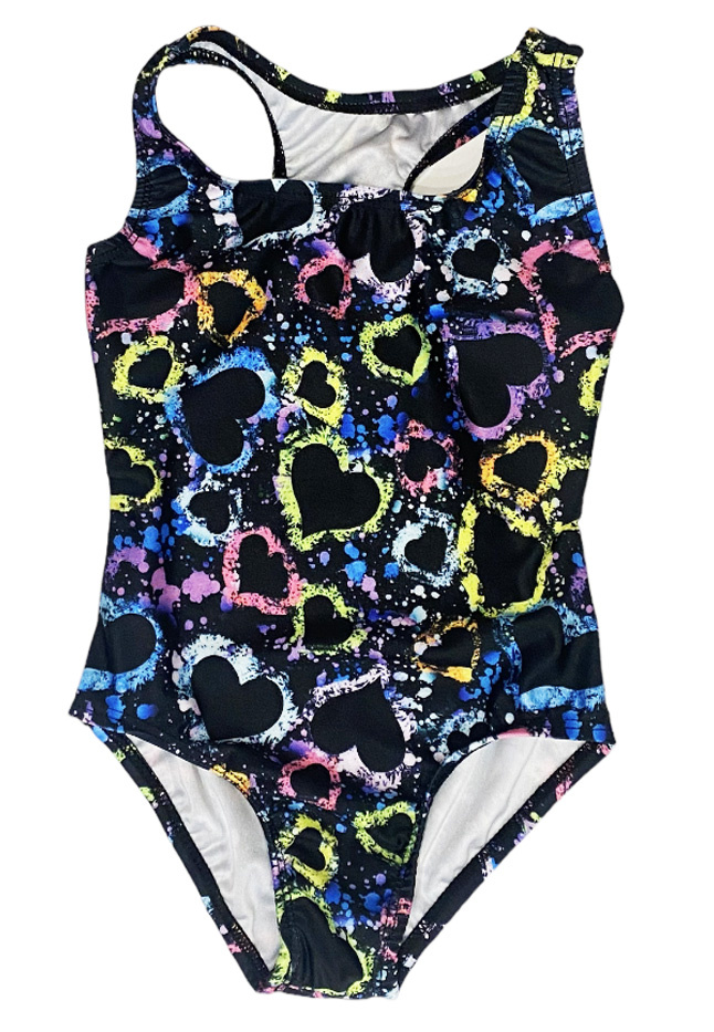 Dori Multi Splatter Heart Swimsuit