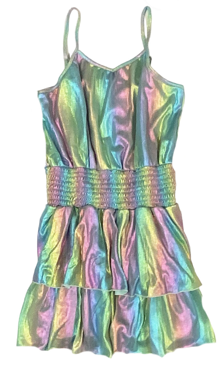 FBZ Light Rainbow Metallic Dress