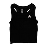 FBZ Blk Rhinestone Star Tank Top